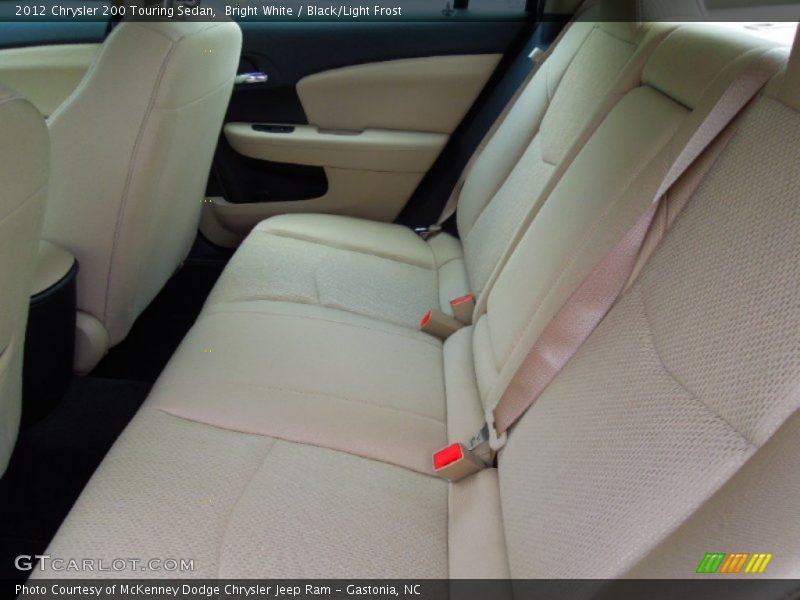 Bright White / Black/Light Frost 2012 Chrysler 200 Touring Sedan