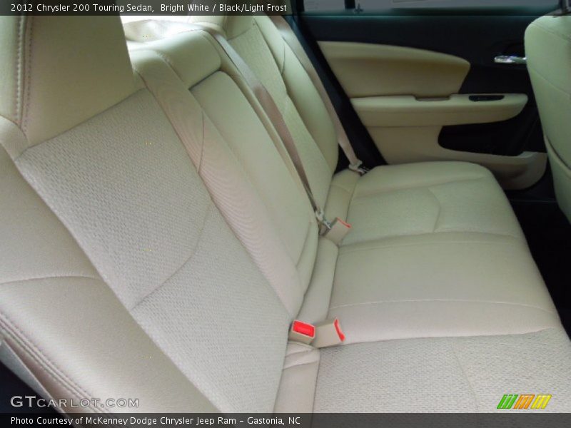 Bright White / Black/Light Frost 2012 Chrysler 200 Touring Sedan