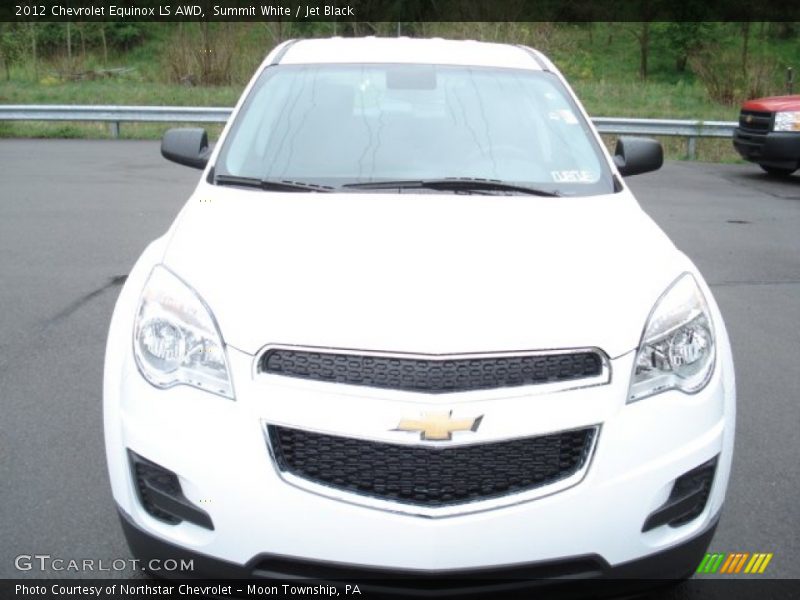 Summit White / Jet Black 2012 Chevrolet Equinox LS AWD