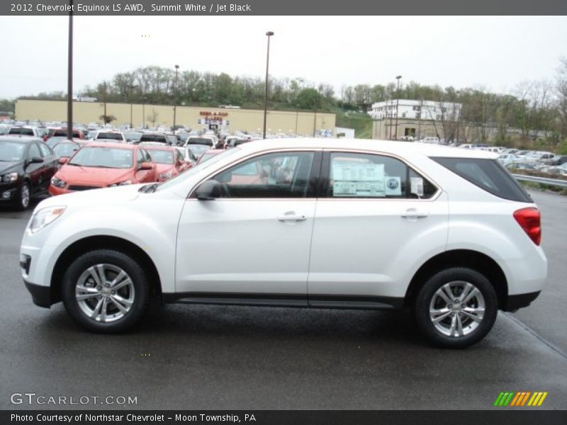 Summit White / Jet Black 2012 Chevrolet Equinox LS AWD