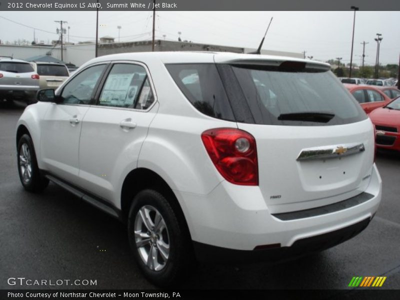 Summit White / Jet Black 2012 Chevrolet Equinox LS AWD