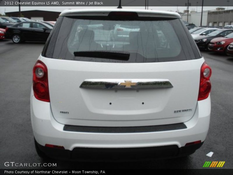 Summit White / Jet Black 2012 Chevrolet Equinox LS AWD