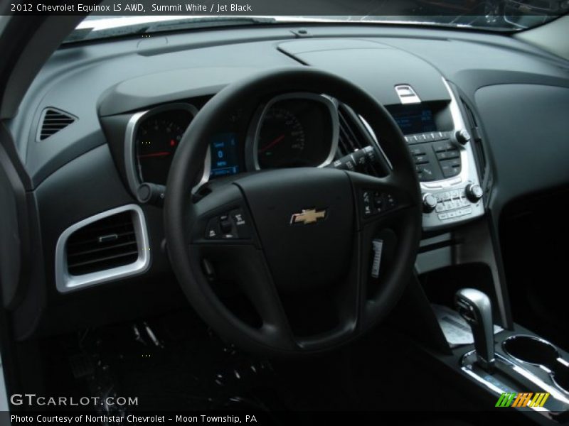 Summit White / Jet Black 2012 Chevrolet Equinox LS AWD