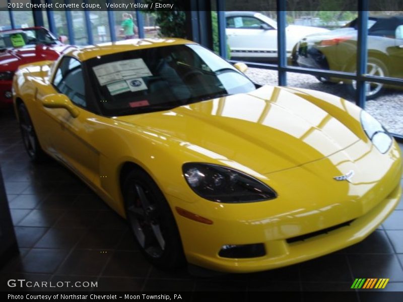 Velocity Yellow / Ebony 2012 Chevrolet Corvette Coupe