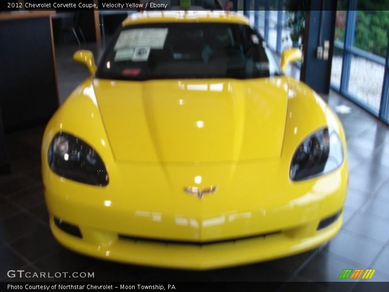 Velocity Yellow / Ebony 2012 Chevrolet Corvette Coupe