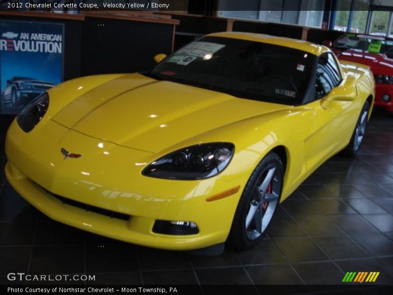 Velocity Yellow / Ebony 2012 Chevrolet Corvette Coupe