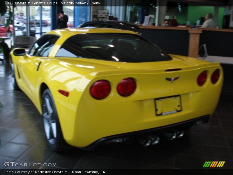 Velocity Yellow / Ebony 2012 Chevrolet Corvette Coupe