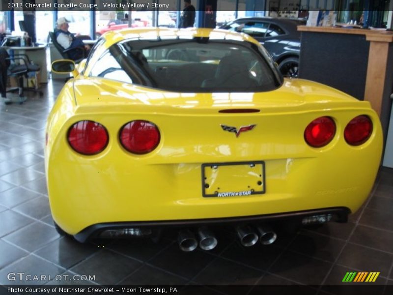 Velocity Yellow / Ebony 2012 Chevrolet Corvette Coupe
