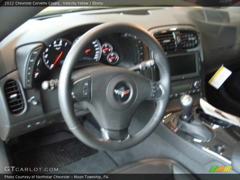 Velocity Yellow / Ebony 2012 Chevrolet Corvette Coupe