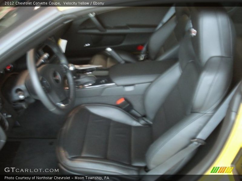 Velocity Yellow / Ebony 2012 Chevrolet Corvette Coupe