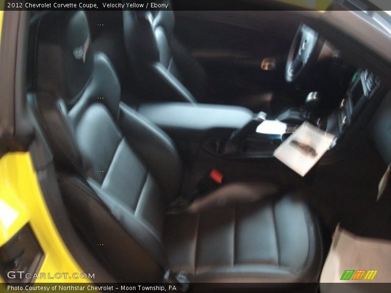 Velocity Yellow / Ebony 2012 Chevrolet Corvette Coupe