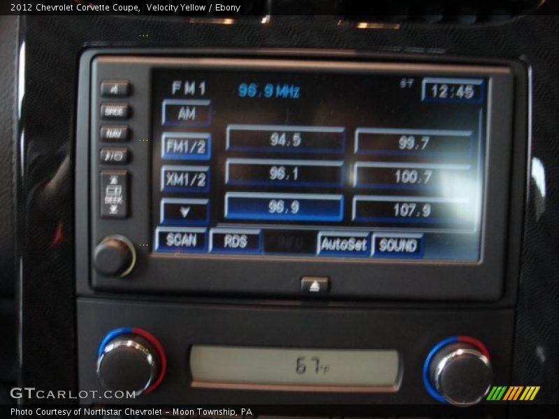 Velocity Yellow / Ebony 2012 Chevrolet Corvette Coupe