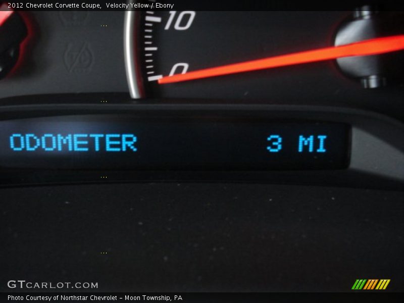 Velocity Yellow / Ebony 2012 Chevrolet Corvette Coupe