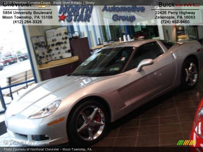 Blade Silver Metallic / Ebony 2012 Chevrolet Corvette Coupe