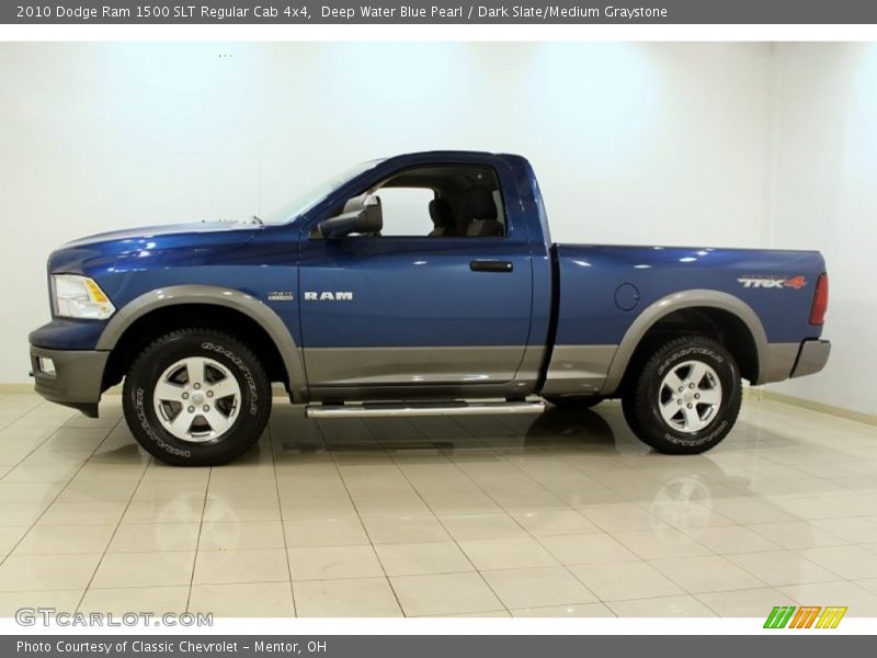 Deep Water Blue Pearl / Dark Slate/Medium Graystone 2010 Dodge Ram 1500 SLT Regular Cab 4x4