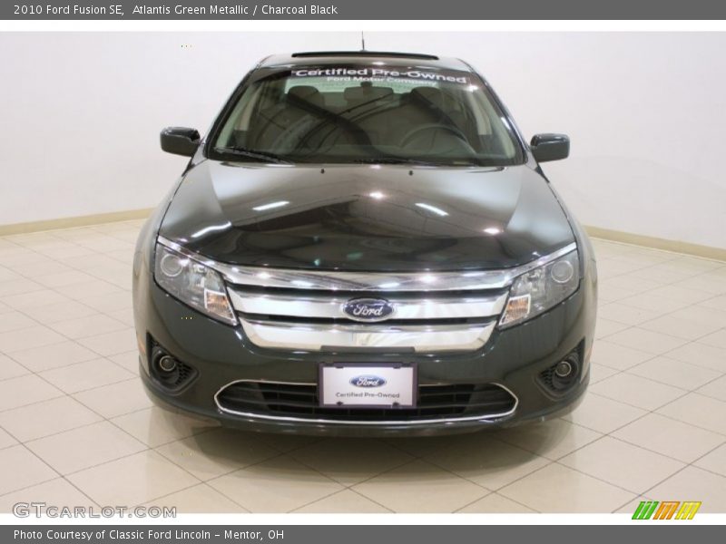 Atlantis Green Metallic / Charcoal Black 2010 Ford Fusion SE