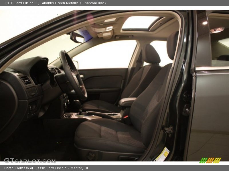 Atlantis Green Metallic / Charcoal Black 2010 Ford Fusion SE