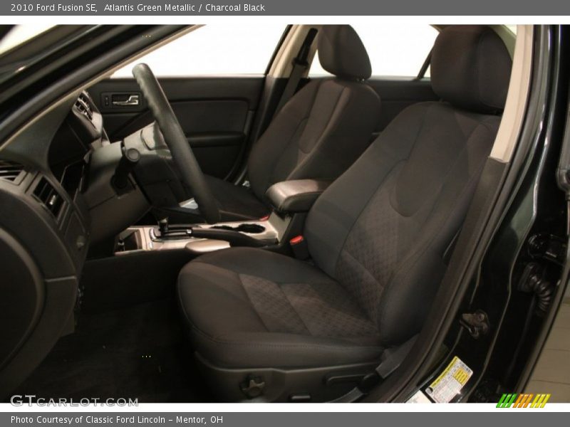 Atlantis Green Metallic / Charcoal Black 2010 Ford Fusion SE