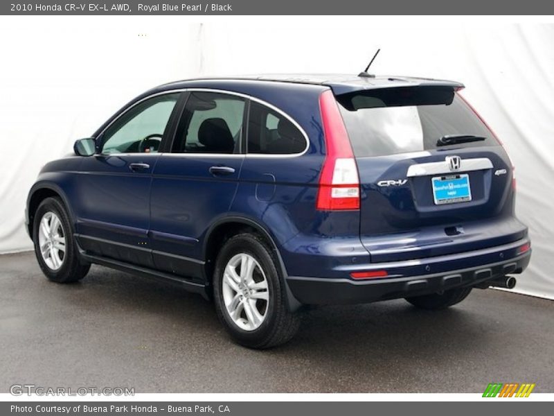 Royal Blue Pearl / Black 2010 Honda CR-V EX-L AWD