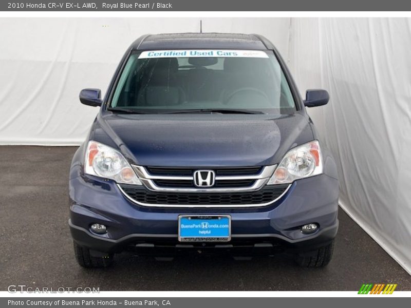 Royal Blue Pearl / Black 2010 Honda CR-V EX-L AWD