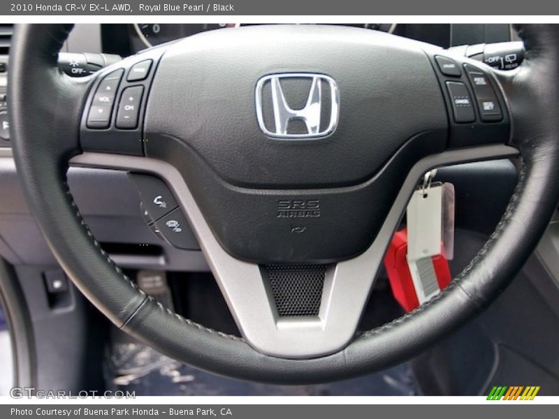 Royal Blue Pearl / Black 2010 Honda CR-V EX-L AWD