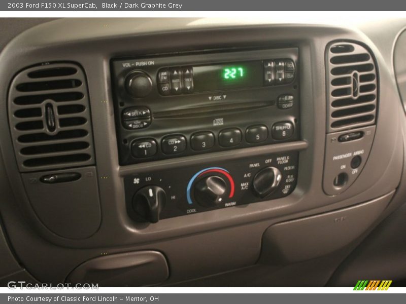 Black / Dark Graphite Grey 2003 Ford F150 XL SuperCab