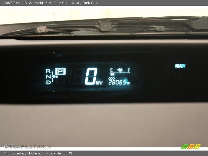 Silver Pine Green Mica / Dark Gray 2007 Toyota Prius Hybrid
