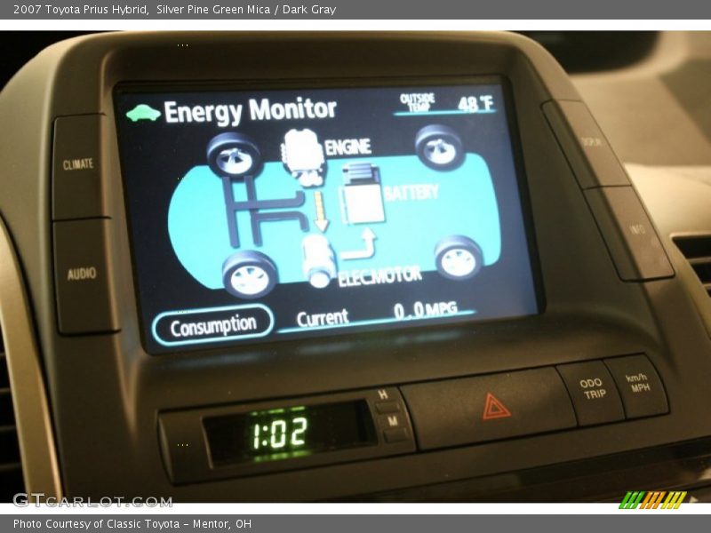 Silver Pine Green Mica / Dark Gray 2007 Toyota Prius Hybrid