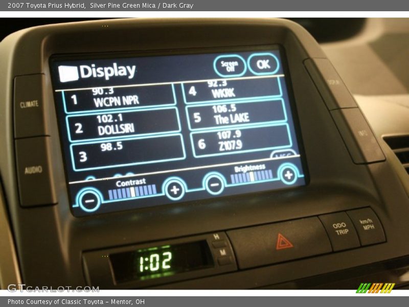 Silver Pine Green Mica / Dark Gray 2007 Toyota Prius Hybrid
