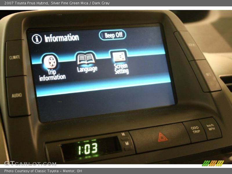 Silver Pine Green Mica / Dark Gray 2007 Toyota Prius Hybrid