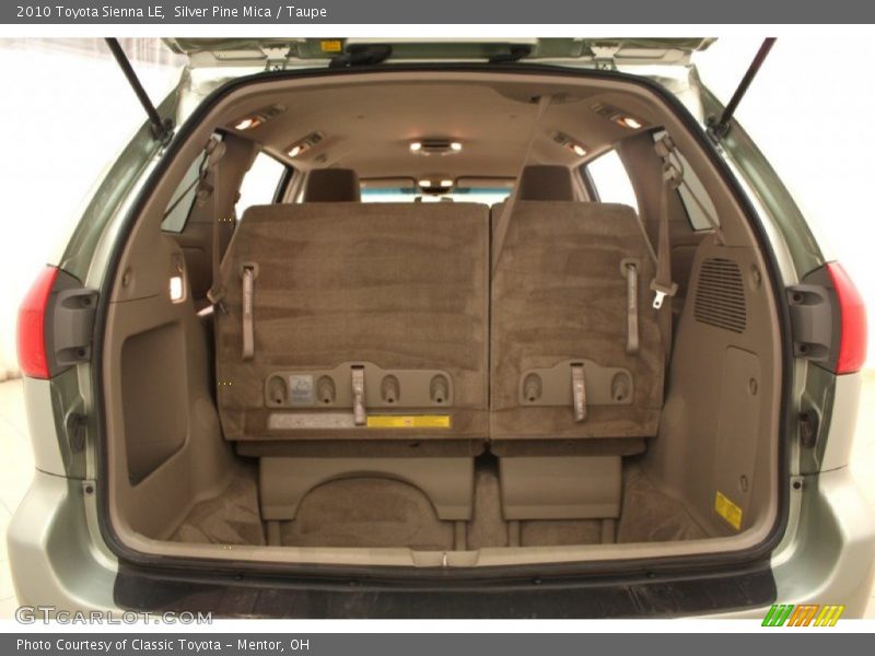  2010 Sienna LE Trunk