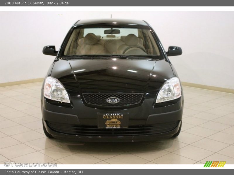 Black / Beige 2008 Kia Rio LX Sedan