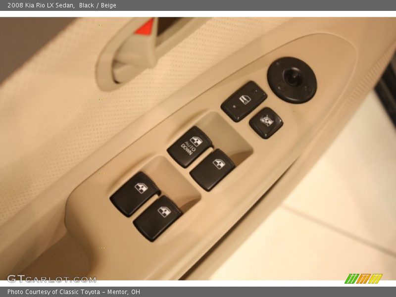 Black / Beige 2008 Kia Rio LX Sedan