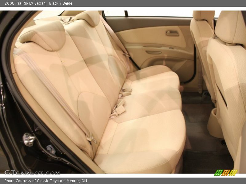 Black / Beige 2008 Kia Rio LX Sedan