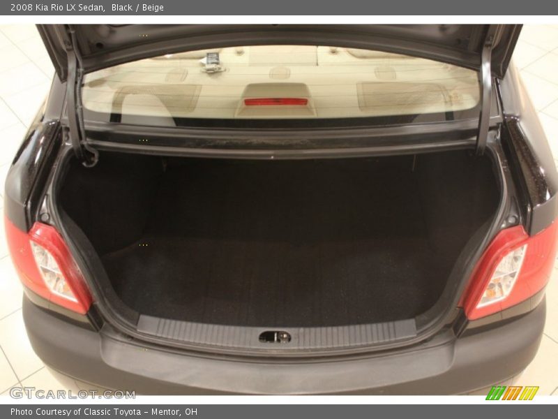 Black / Beige 2008 Kia Rio LX Sedan