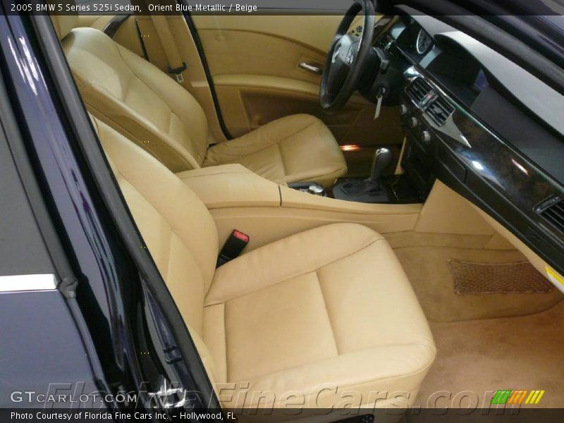 Orient Blue Metallic / Beige 2005 BMW 5 Series 525i Sedan
