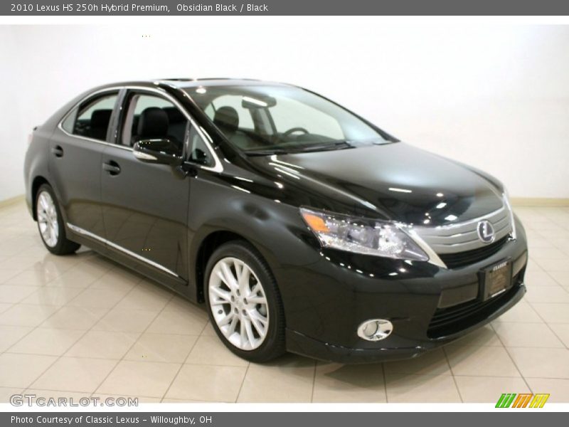 Obsidian Black / Black 2010 Lexus HS 250h Hybrid Premium