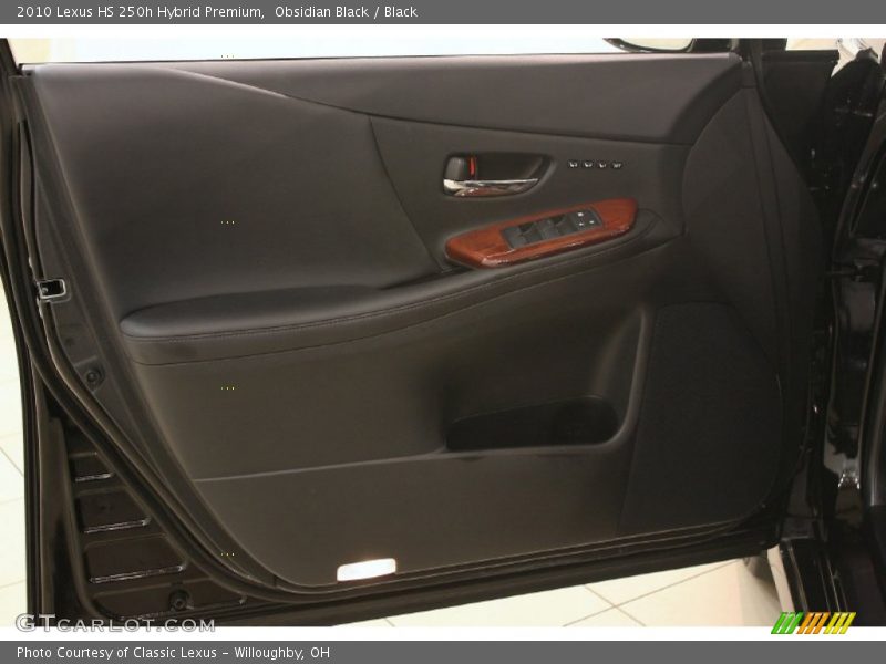Obsidian Black / Black 2010 Lexus HS 250h Hybrid Premium