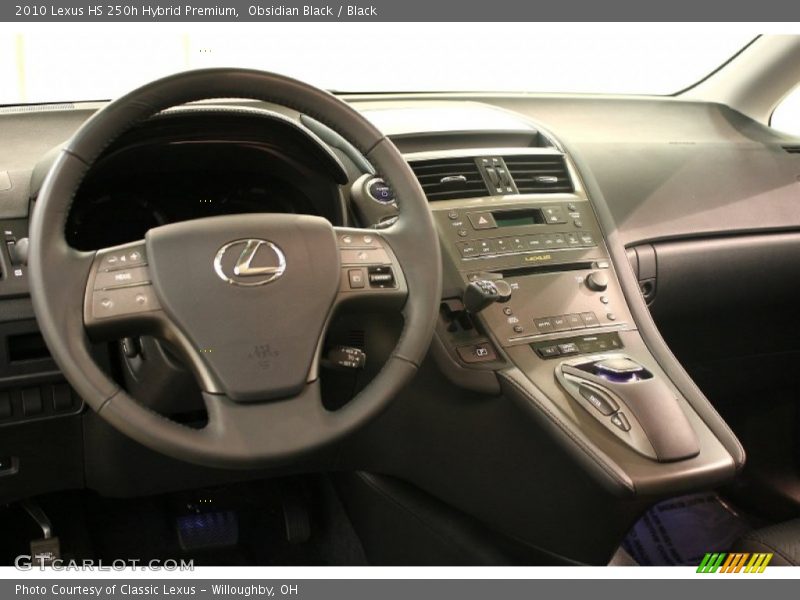Obsidian Black / Black 2010 Lexus HS 250h Hybrid Premium