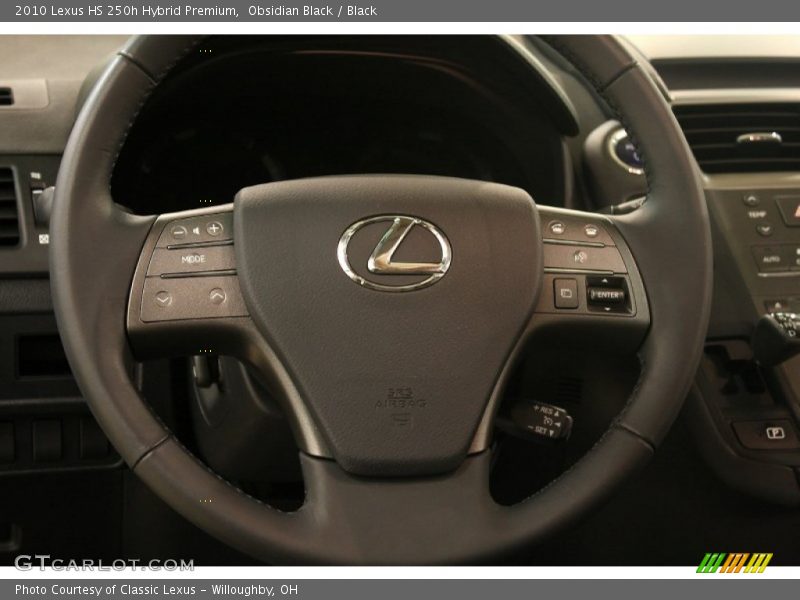 Obsidian Black / Black 2010 Lexus HS 250h Hybrid Premium