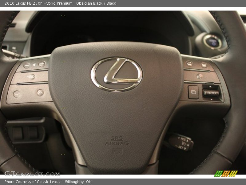 Obsidian Black / Black 2010 Lexus HS 250h Hybrid Premium