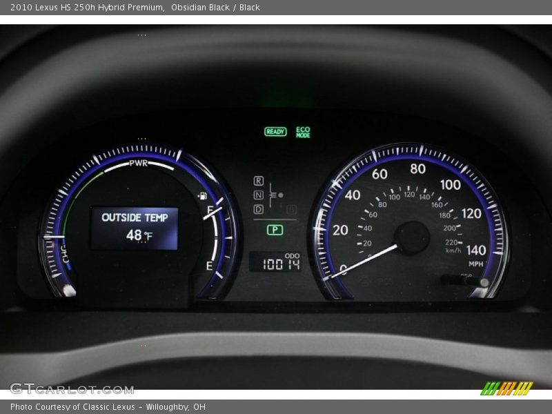 Obsidian Black / Black 2010 Lexus HS 250h Hybrid Premium
