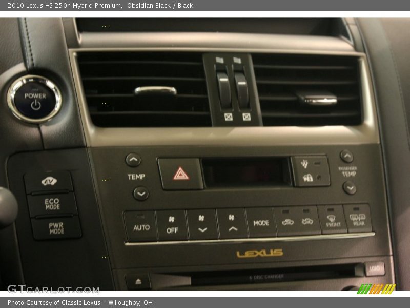 Obsidian Black / Black 2010 Lexus HS 250h Hybrid Premium