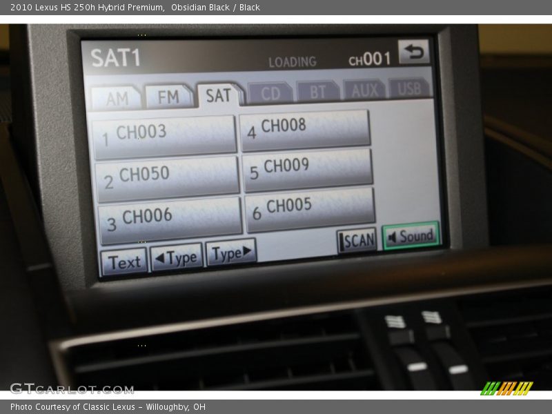 Obsidian Black / Black 2010 Lexus HS 250h Hybrid Premium