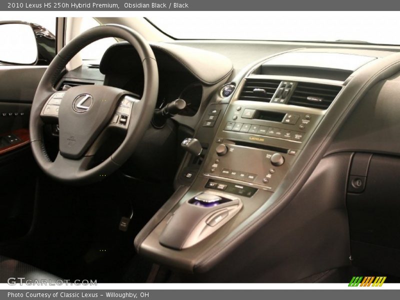 Obsidian Black / Black 2010 Lexus HS 250h Hybrid Premium