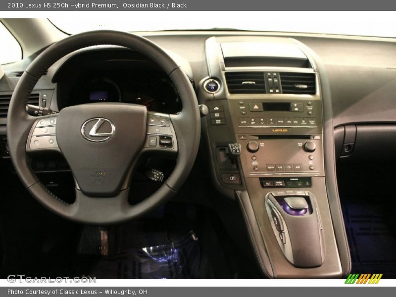 Obsidian Black / Black 2010 Lexus HS 250h Hybrid Premium
