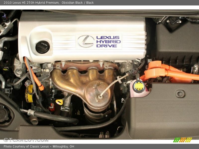 Obsidian Black / Black 2010 Lexus HS 250h Hybrid Premium