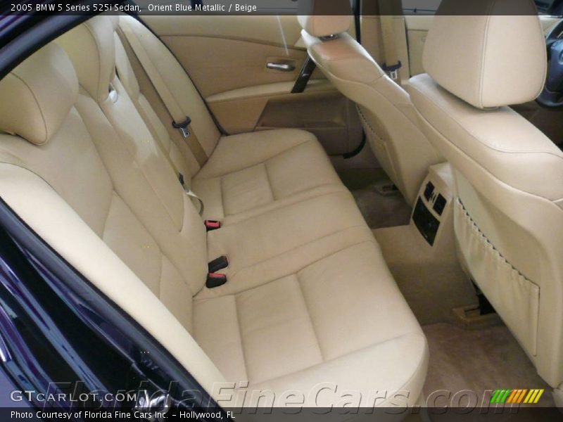 Orient Blue Metallic / Beige 2005 BMW 5 Series 525i Sedan