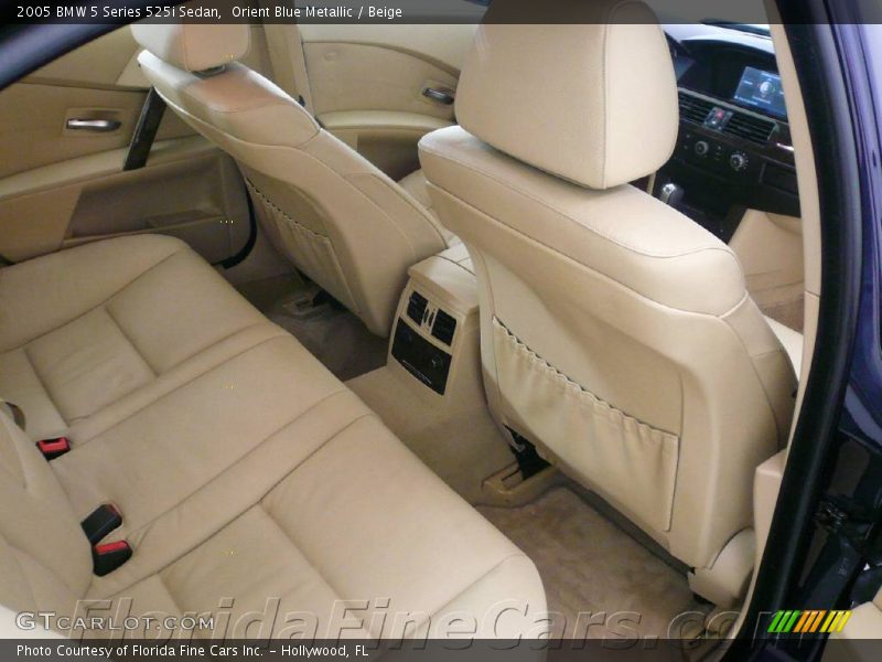 Orient Blue Metallic / Beige 2005 BMW 5 Series 525i Sedan