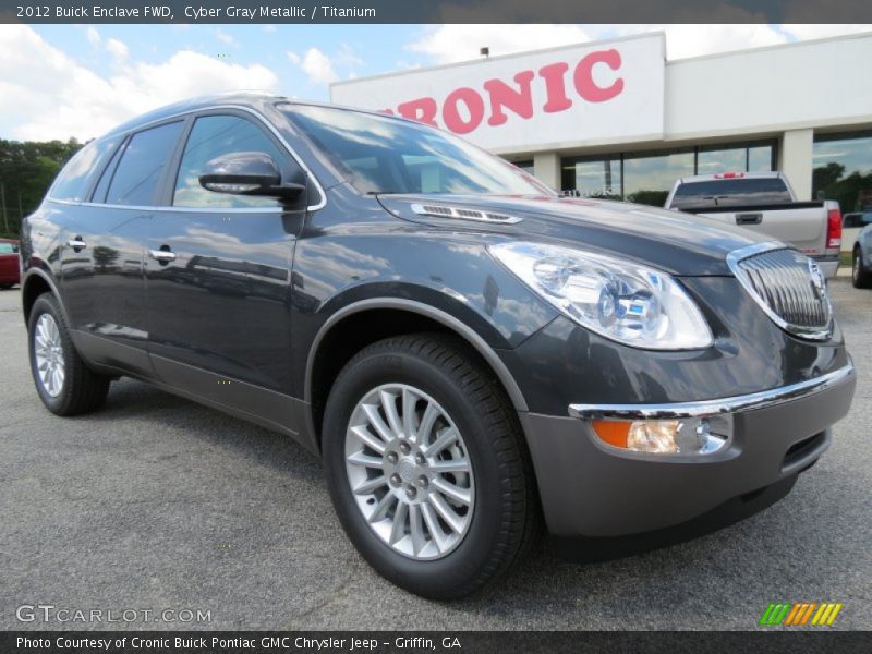 Cyber Gray Metallic / Titanium 2012 Buick Enclave FWD
